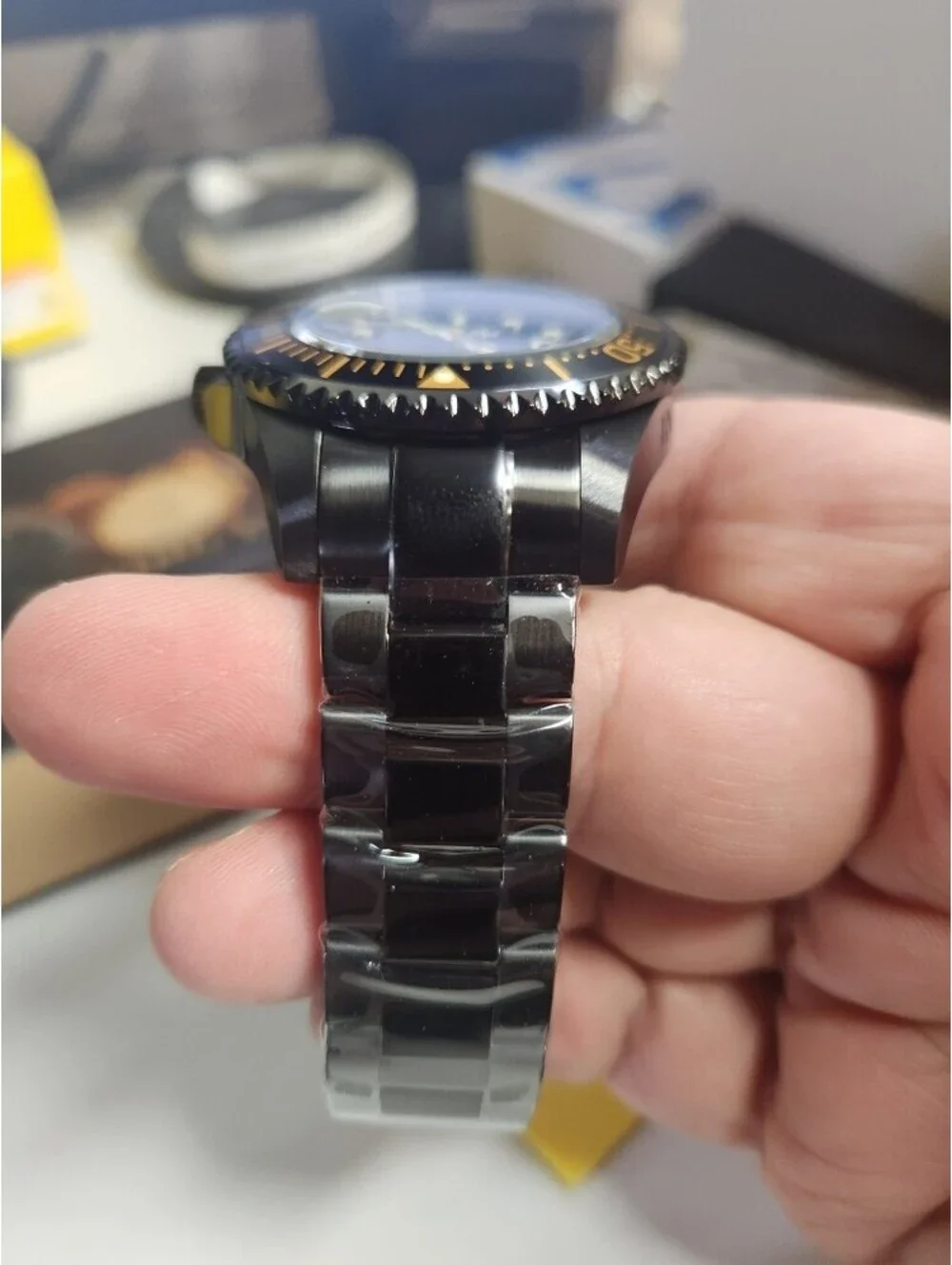 Invicta JT Automatic Black Tone Case Black Metal Dial Black Band, 47mm (51311)